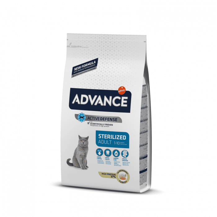 Advance Cat Hrana Uscata Pisici Sterilizate Adulti Curcan si Orz 15kg
