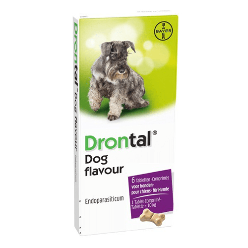 Drontal Dog Antiparazitar Viermi Rotunzi Lati Giardia 6 Tablete Aroma