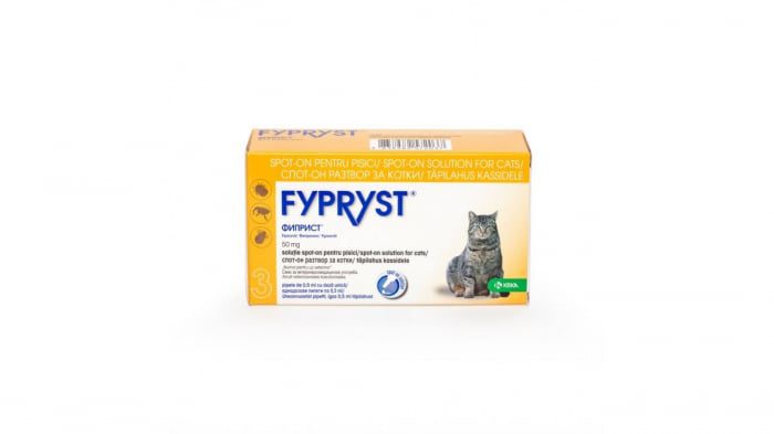 Fypryst Spot On 50 mg 3 pipete tratament purici capuse dermatita alergica caini pisici