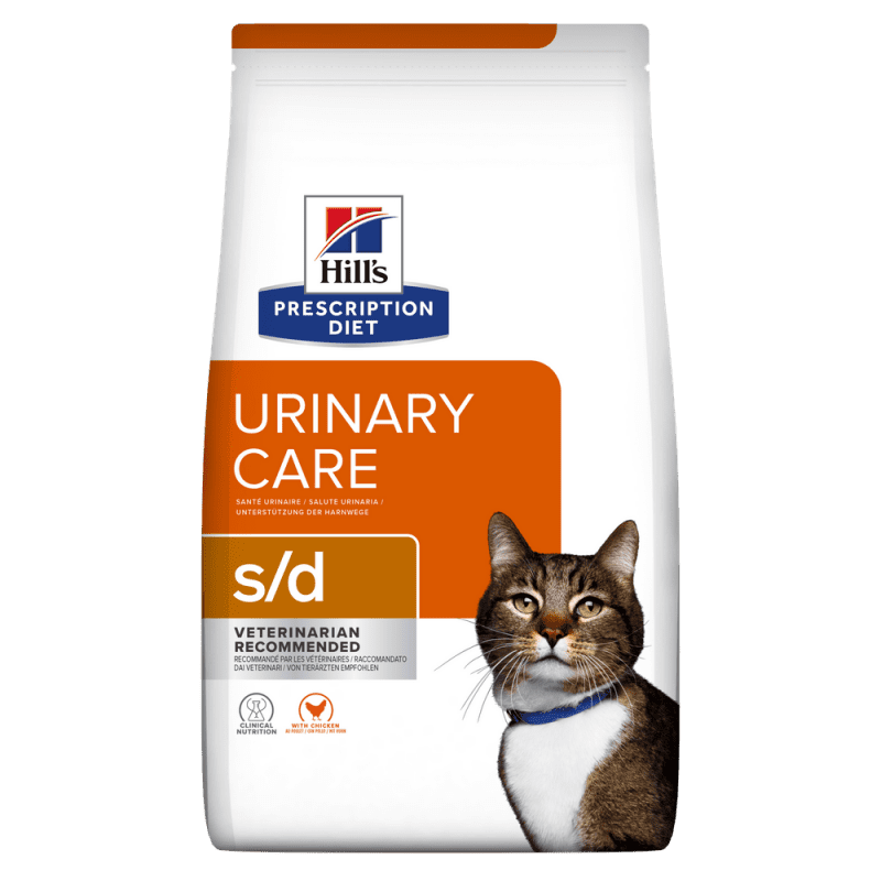 Hill's Prescription Diet Feline S/D 3kg pentru cristale struvitice la pisici