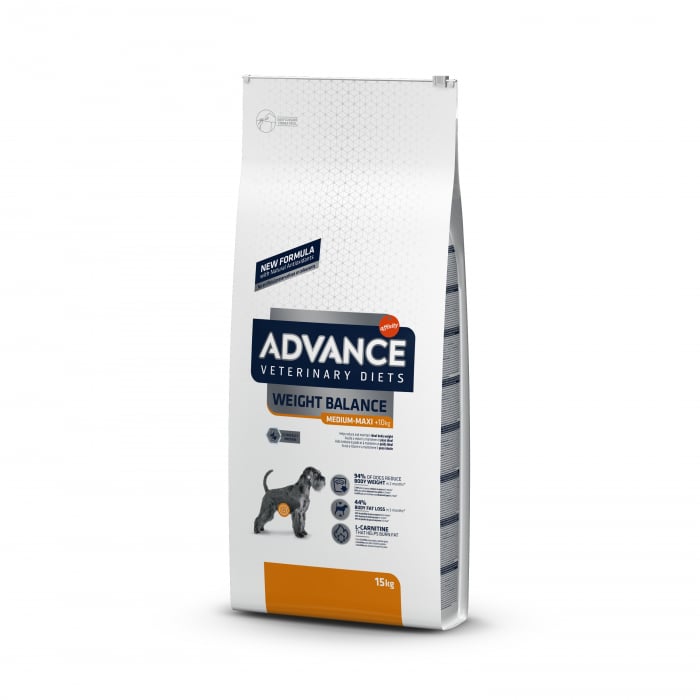 Advance Weight Balance Hrana Caini Adulti Medium-Maxi Control Greutate 12kg