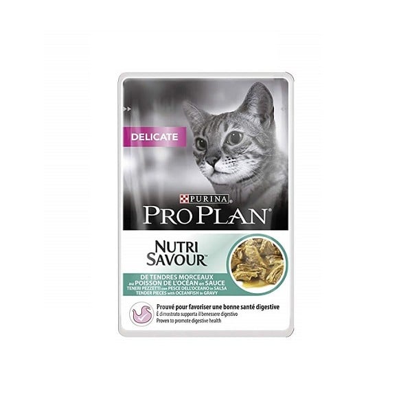 Pro Plan Delicate Nutrisavour Sos Peste Oceanic 85g Pentru Pisici