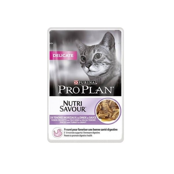 Purina Pro Plan Delicate Sos Curcan pentru Digestie Sensibila 85g