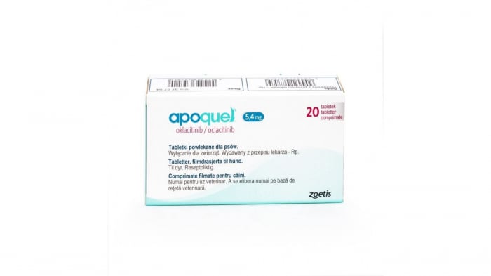 Apoquel 5.4 mg 20 comprimate pentru caini cu Oclacitinib