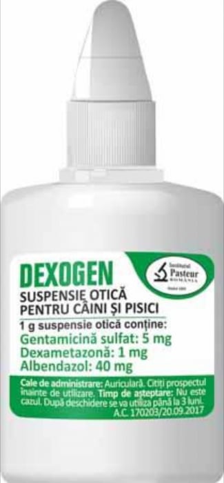 Dexogen Suspensie Otica Antiinfectioasa si Antiinflamatoare 20ml