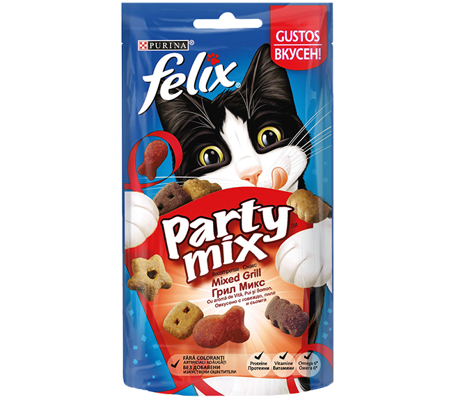 Felix Party Mix Snackuri cu Pui si Vita pentru Pisici