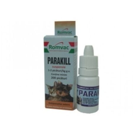 Parakill 10 ml solutie cu Fipronil 200 mg/ml antiparazitar pentru animale