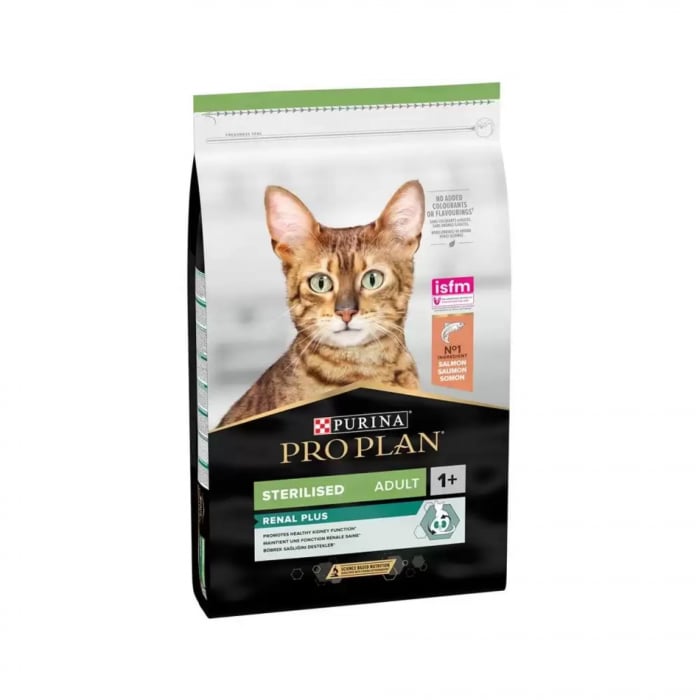 Purina Pro Plan Sterilised Optirenal Pisici Sterilizate Somon 10kg